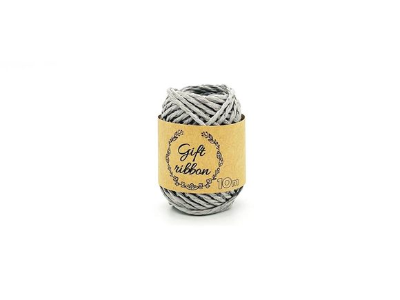 stuha vázací papír 10m/2mm šedá 5660272