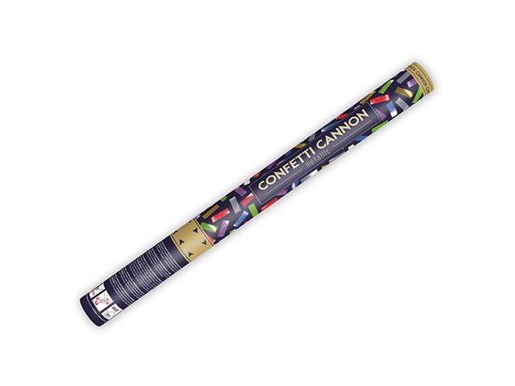 Vystřelovací konfety 60 cm metallic