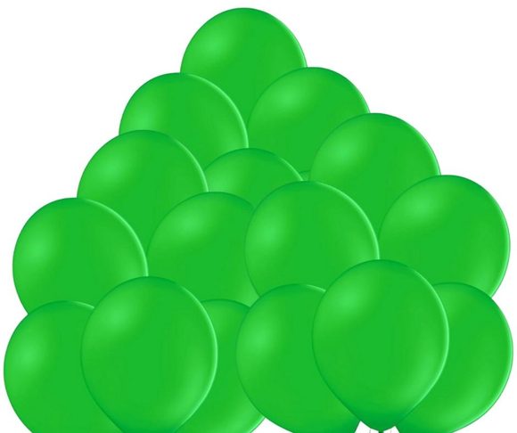Balónky zelené 135 - 50 kusů