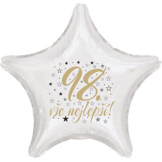 98. narozeniny balónek hvězda