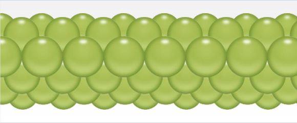 Balónková girlanda světlezelené 3 m