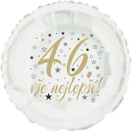 46. narozeniny balónek kruh