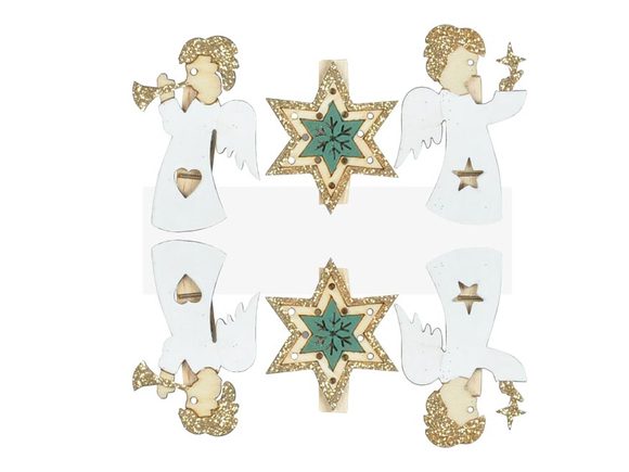 kolíček dřevěný andělé 6ks/4,8cm CJ-20S189B-1 8886251