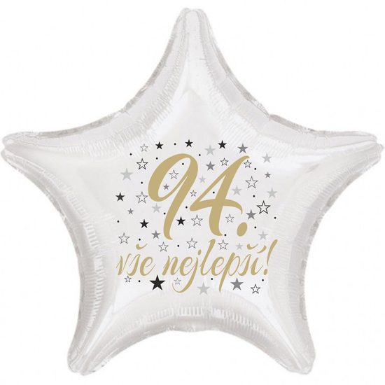 94. narozeniny balónek hvězda