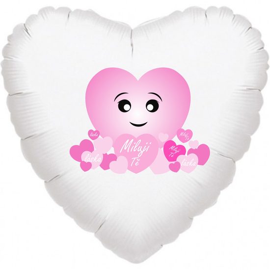 Balónek srdíčko Miluji Tě, láska