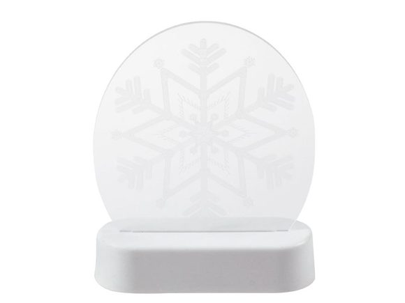 dekorace svítící acrylyc snowflake 13x17,2x5cm H-001 8886244
