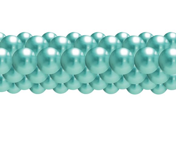 Balónky chromové zelené girlanda 3 m