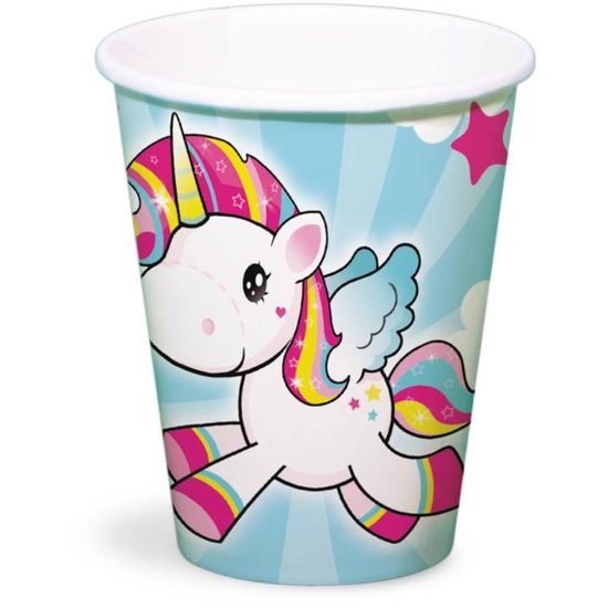 Kelímky Jednorožec - Little Unicorn 250ml / 8 ks