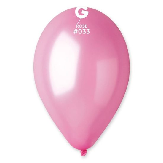 Balonky metalické 100 ks růžové - průměr 26 cm