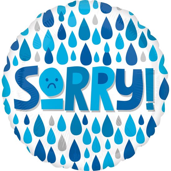 Sorry balónek kapky deště 42 cm