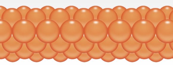 Balónková girlanda oranžová 3 m