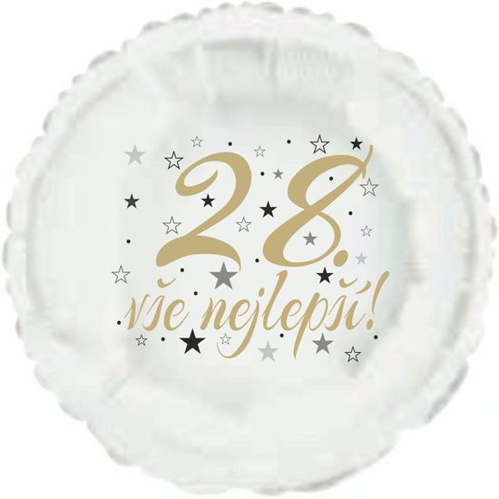 28. narozeniny balónek kruh Balonyk.cz