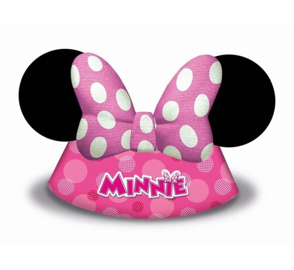 Papírové kloboučky myška Minnie "Minnie Happy Helpers", 6 ks