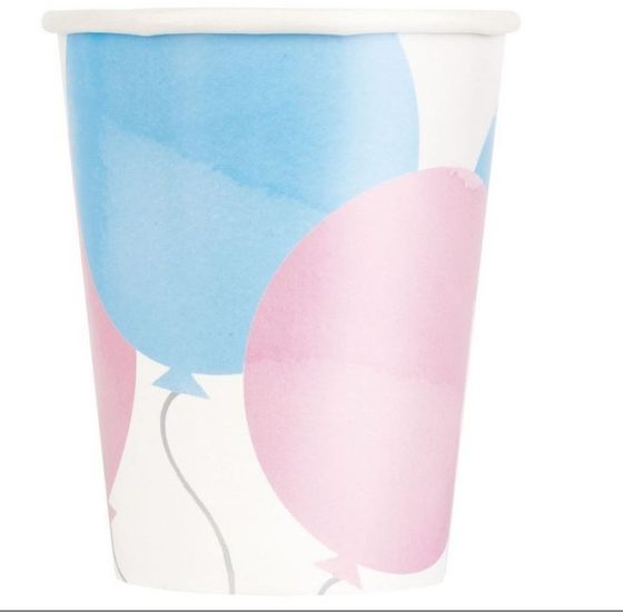 Kelímky "Gender reveal " - "Boy or Girl" - " Kluk nebo holka " 270 ml - 8ks