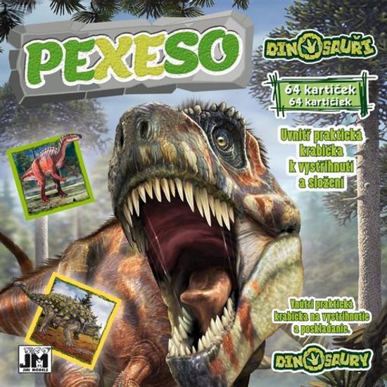 Pexeso v sešitu dinosauři