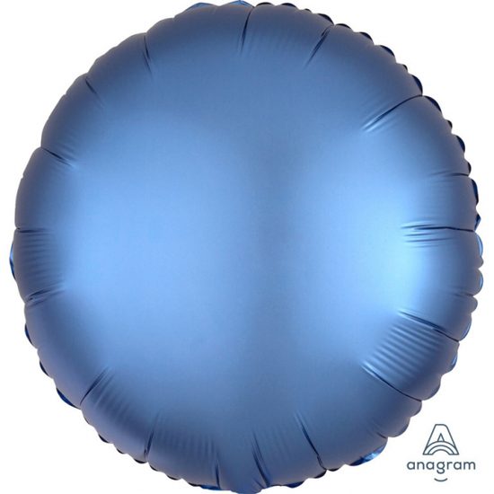 Balónek kruh satén modrý Anagram