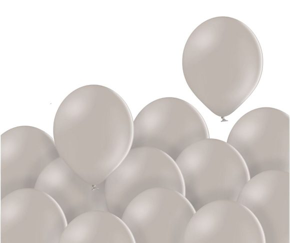 Balónky světlé šedé 440 - 100 kusů