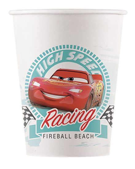 Cars papírové kelímky 8 ks 200 ml Procos
