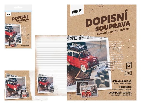 dopisní papír barevný LUX 5+10 (Auto) 5550305