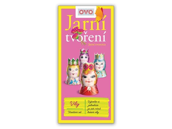 Velikonoční set OVO - víly - 4 smršťovací košilky + 4 korunky + 4 šaty