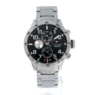 tommy hilfiger men's 1791141 cool sport analog display quartz silver watch