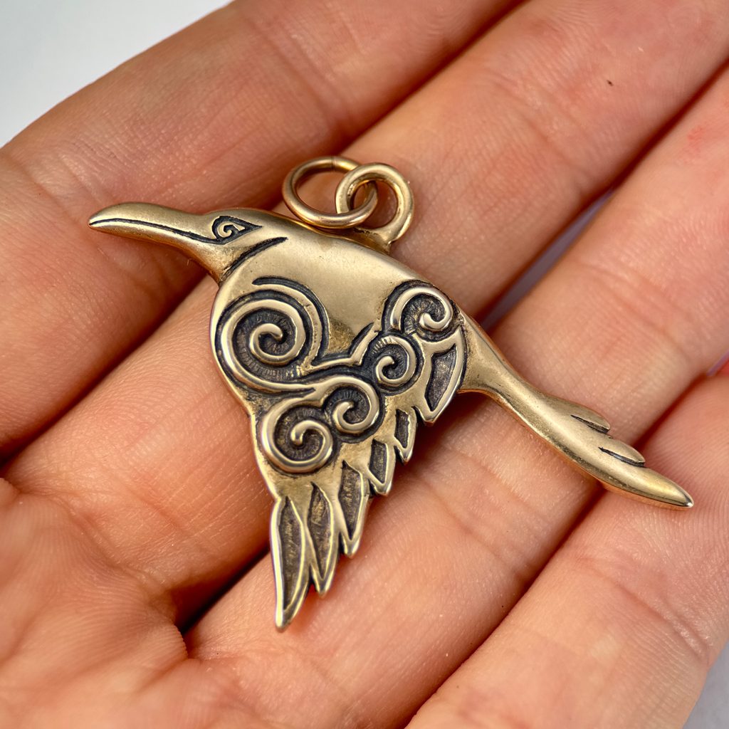 Bronze Pendant - Celtic Raven Bronze Pendant - Celtic Raven