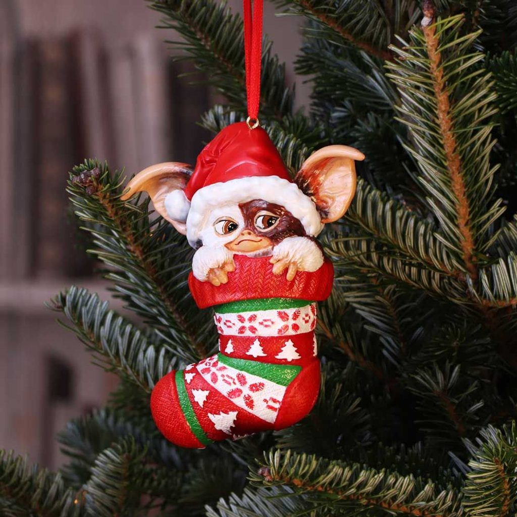 Gremlins Gizmo in Stocking Hanging Ornament 12cm Wulflund