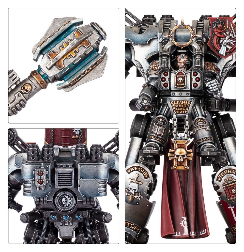 Games Workshop – Warhammer 40,000 : Coffret Armée Chevaliers Gris « Concave Sanctique » – 31 Figurines En Plastique