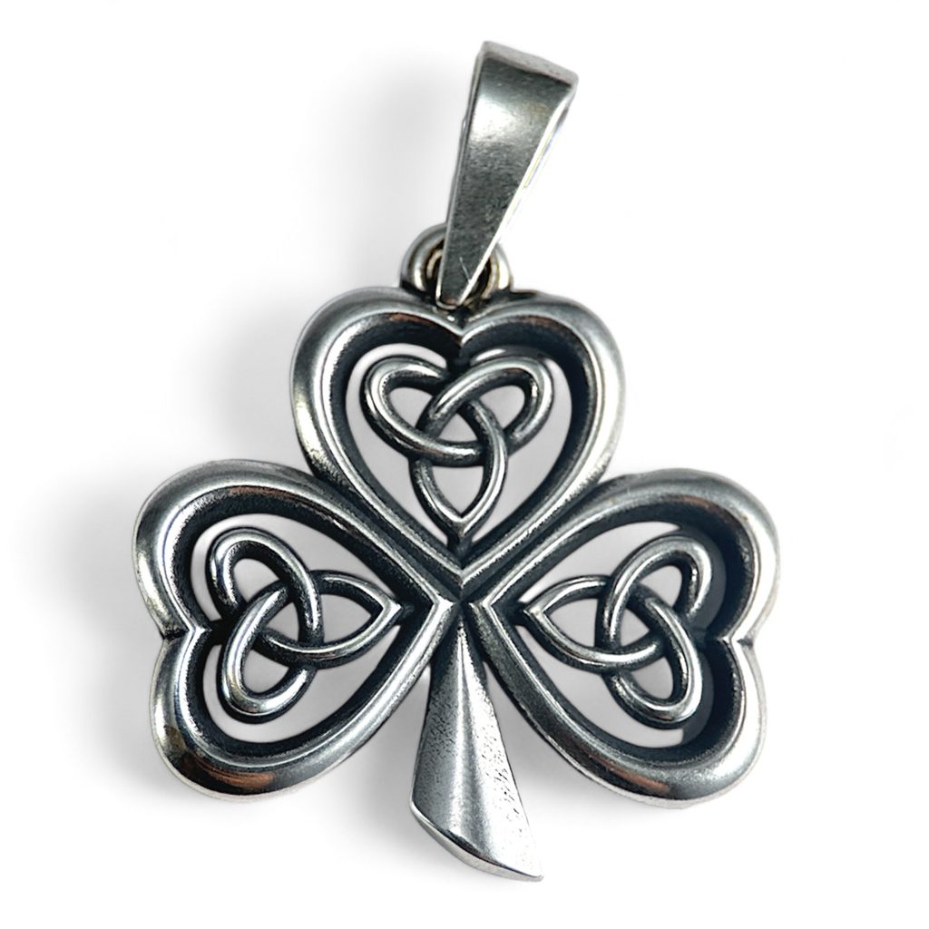thumbnail interactive-video image 1 of Irish Flag & Celtic Shamrock 925 Sterling Silver Ring – Fine Heritage Jewelry By Beach Life Treasures 1 of 5