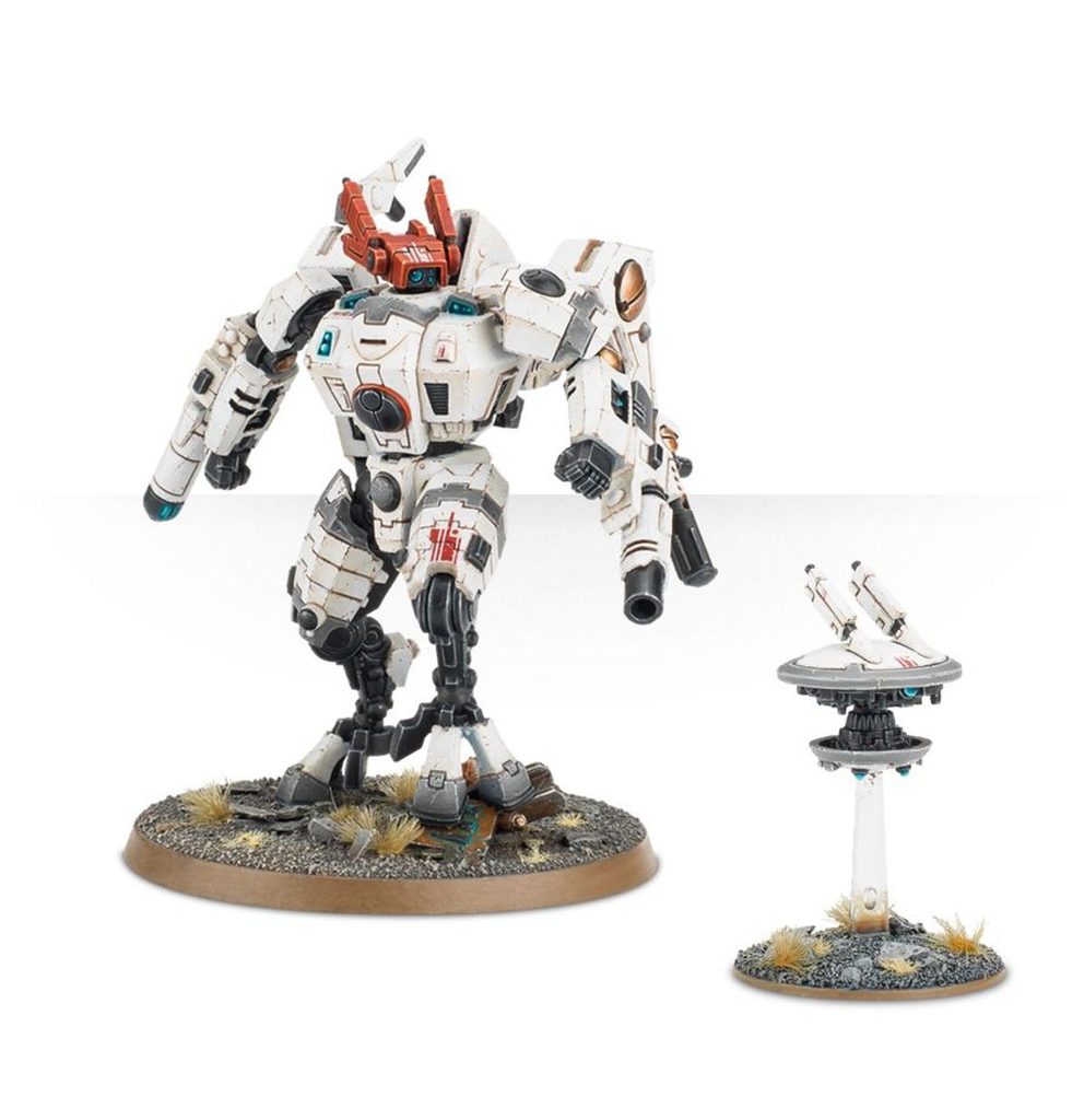 T'au Empire Commander In ColdStar Enforcer Battlesuit – Warhammer 40K, New On Sprue W/ Base