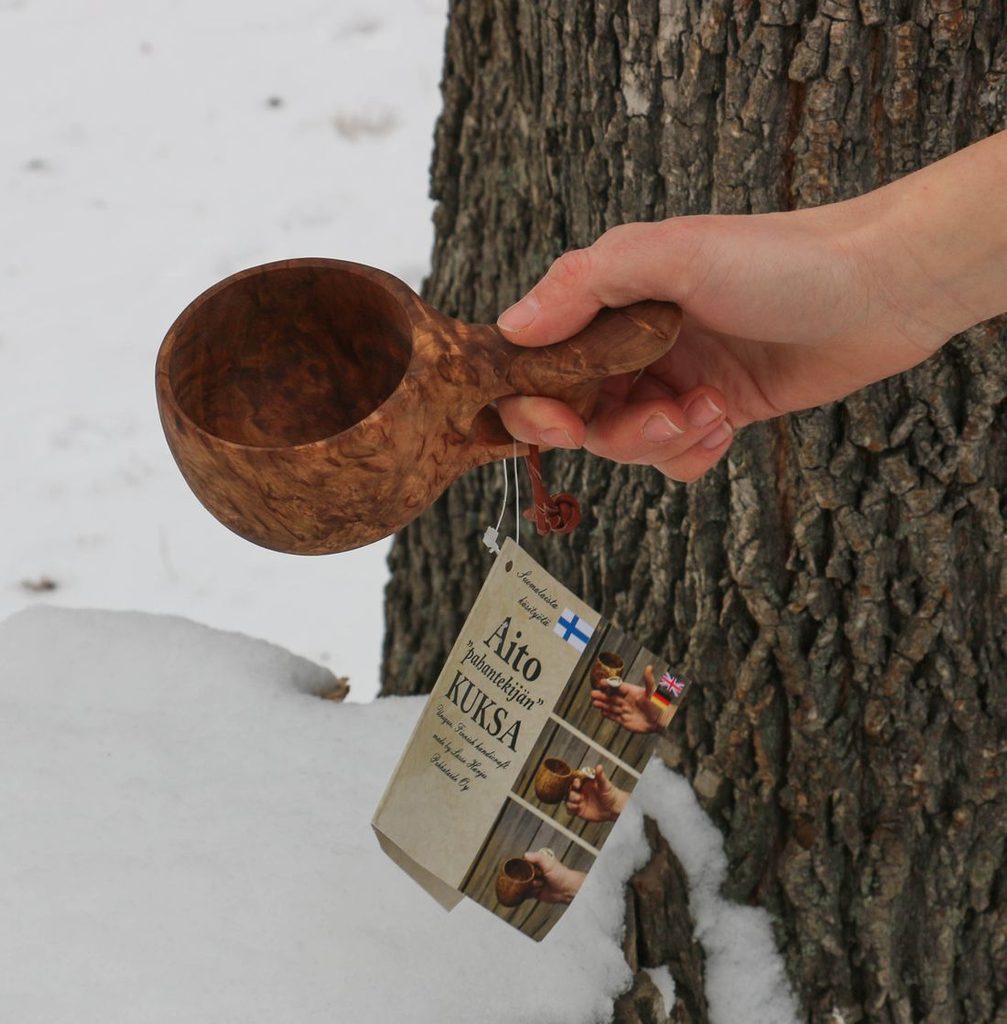 プーハリ　ククサ　V-Kalakanen Kuksa6002 KUKSA, Pahkakuksa, birch bowl from Lapland Wulflund