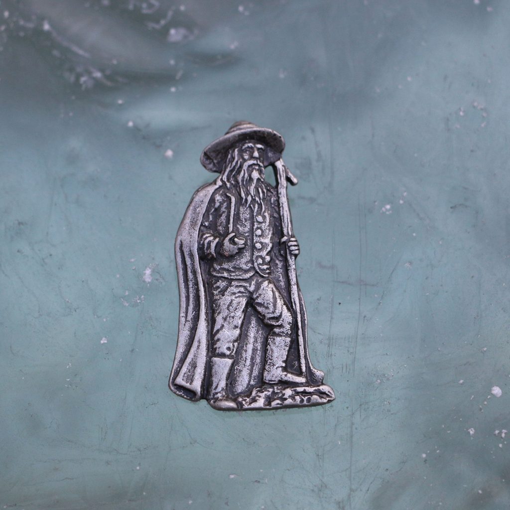 RÜBEZAHL - Mountain Spirit, amulet, zinc, antique silver Wulflund