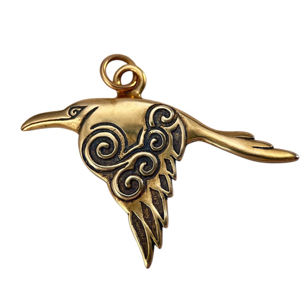 Bronze Pendant - Celtic Raven Bronze Pendant - Celtic Raven