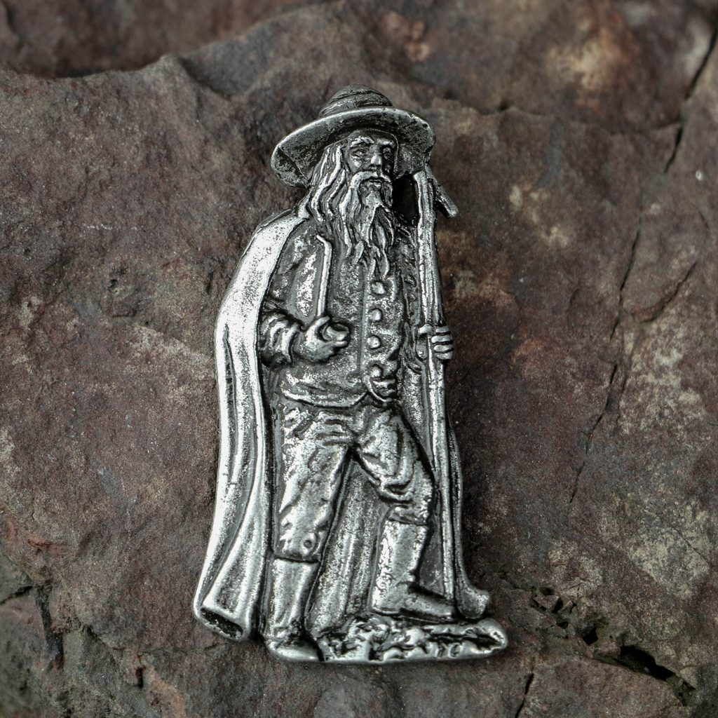 RÜBEZAHL - Mountain Spirit, amulet, zinc, antique silver Wulflund