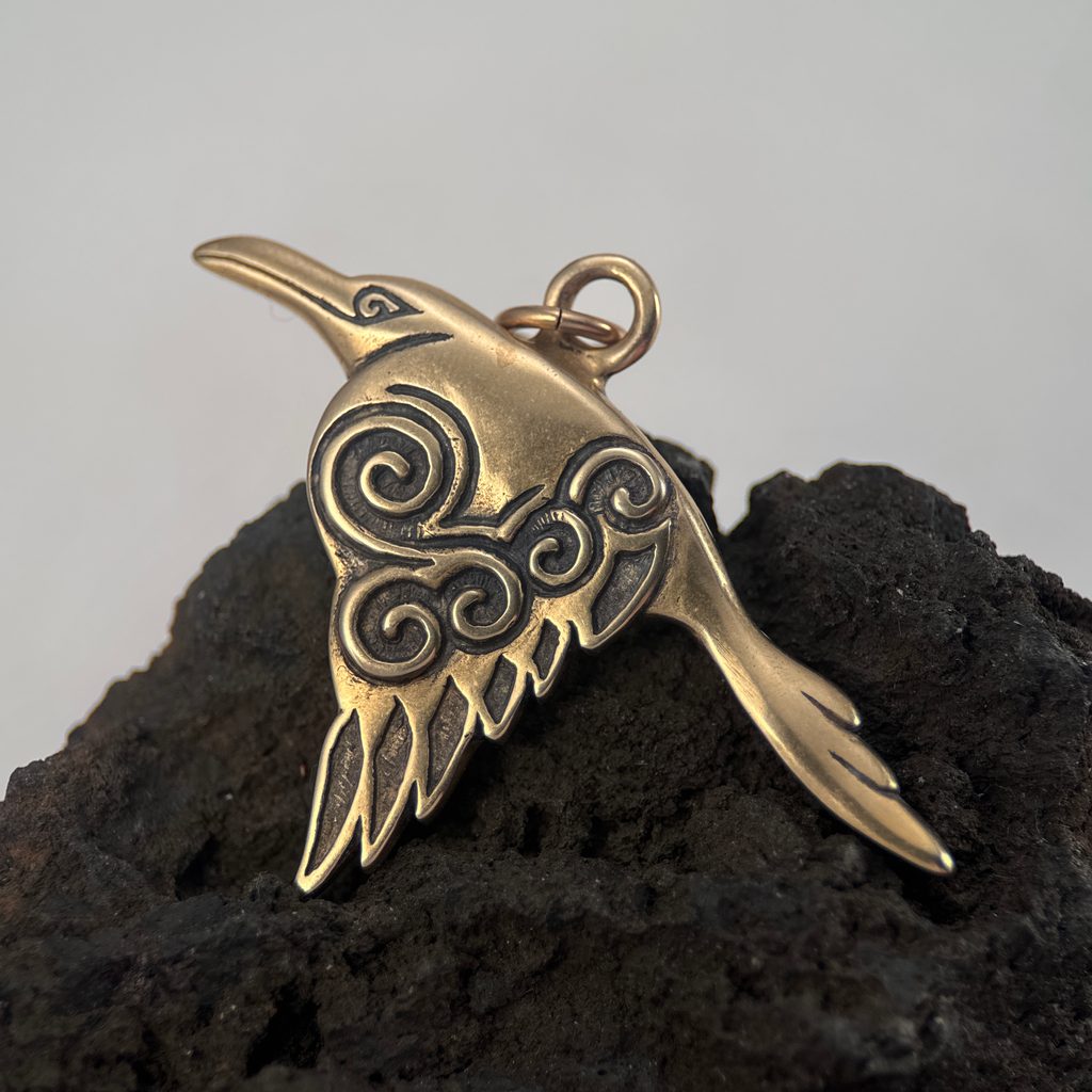 Bronze Pendant - Celtic Raven Bronze Pendant - Celtic Raven