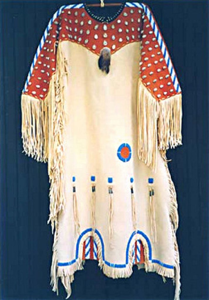 chinese dress ladies GB-NAT00046-02 Black Native Tribes Pattern Native American Neck Dress   Powwow Store