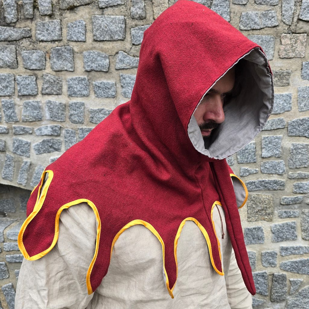 Cape à Capuche Médiévale Pour Homme - Déguisement Halloween, Style Fantastique, En Polyester, Unisexe