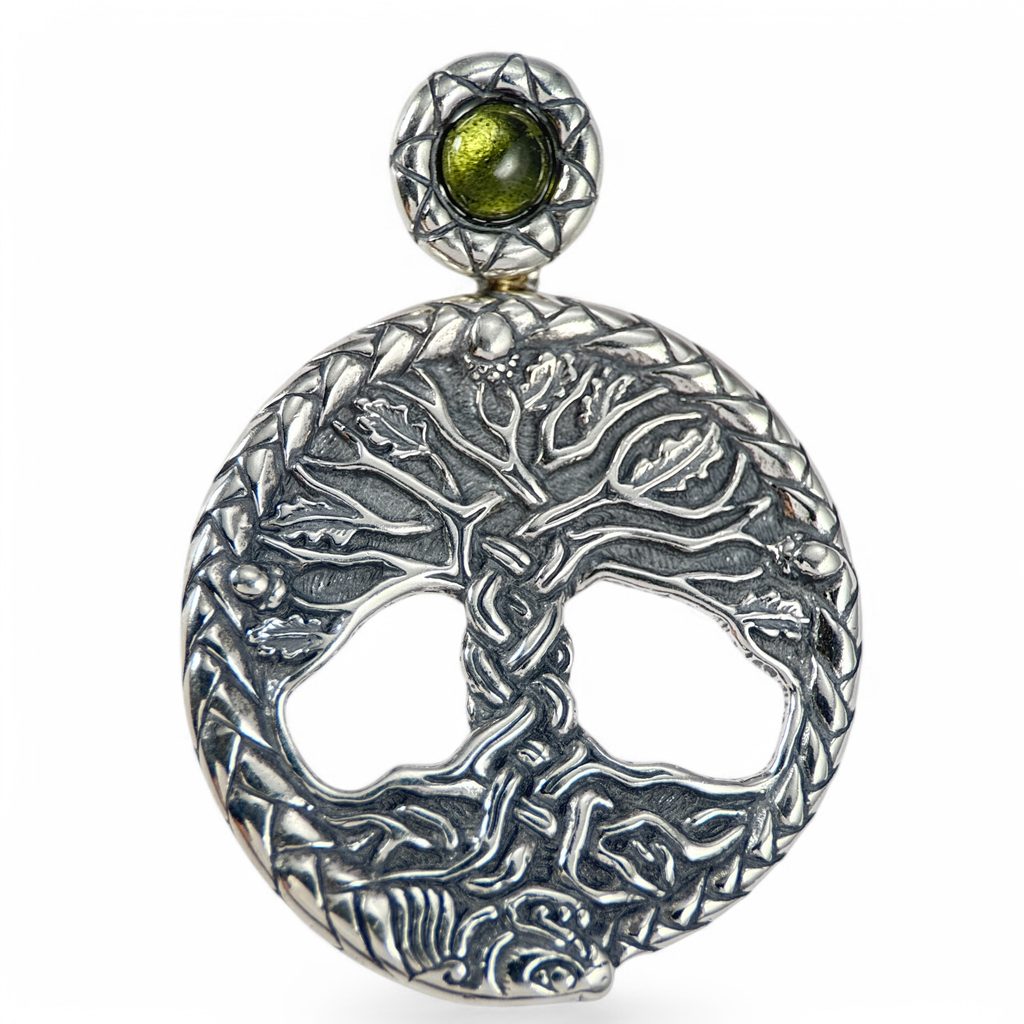 Moldavite Celtic Pendant Moldavite Celtic Pendant