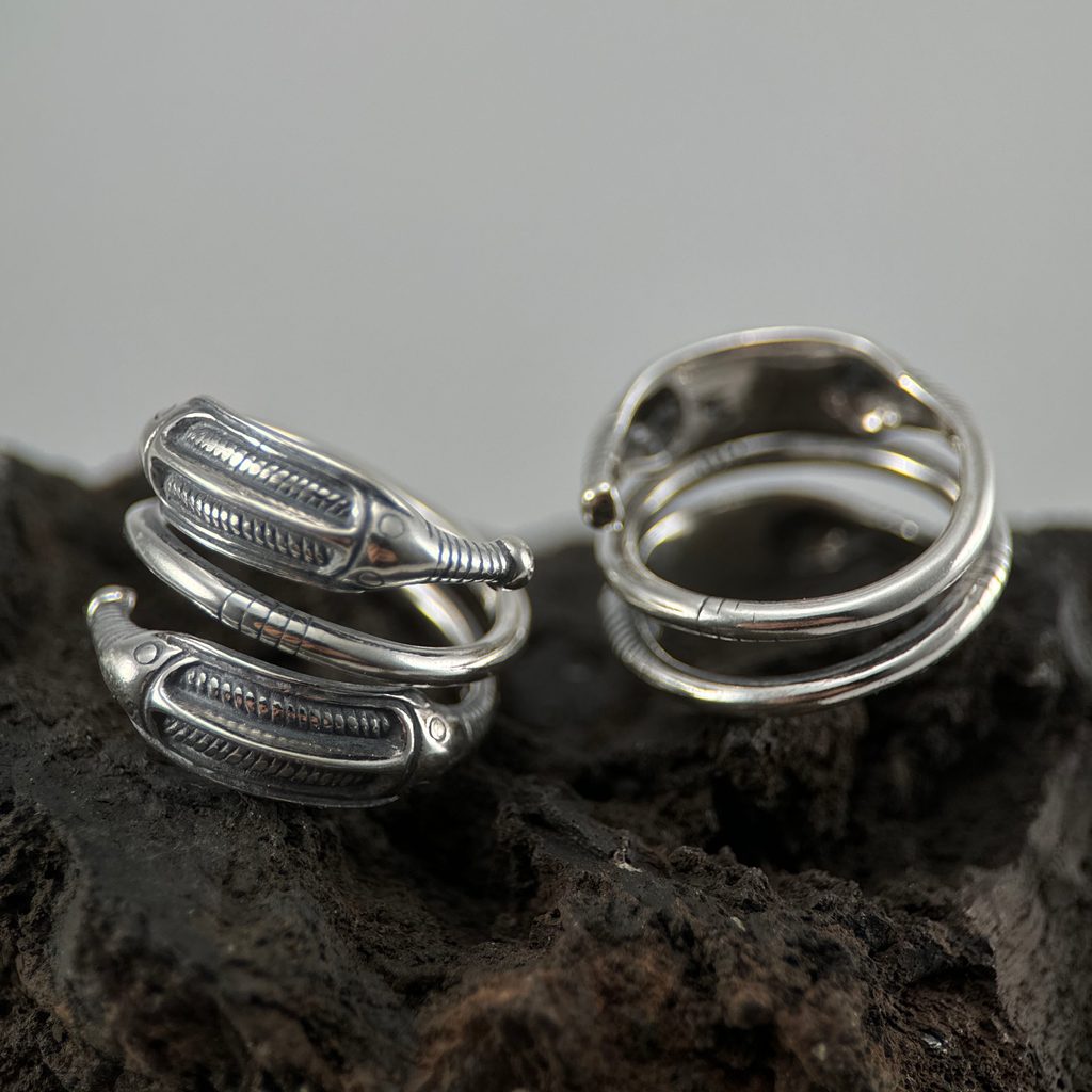 希少☆ノルウェー購入】Nordic Wood × Silver925 Ring アクセサリー