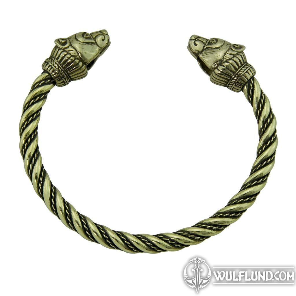 BERSERKER, ours, bracelet, laiton Naav Viking, slaves, bracelets celtiques  - Bronze Bronze - Bijoux, Bijouterie - wulflund.com
