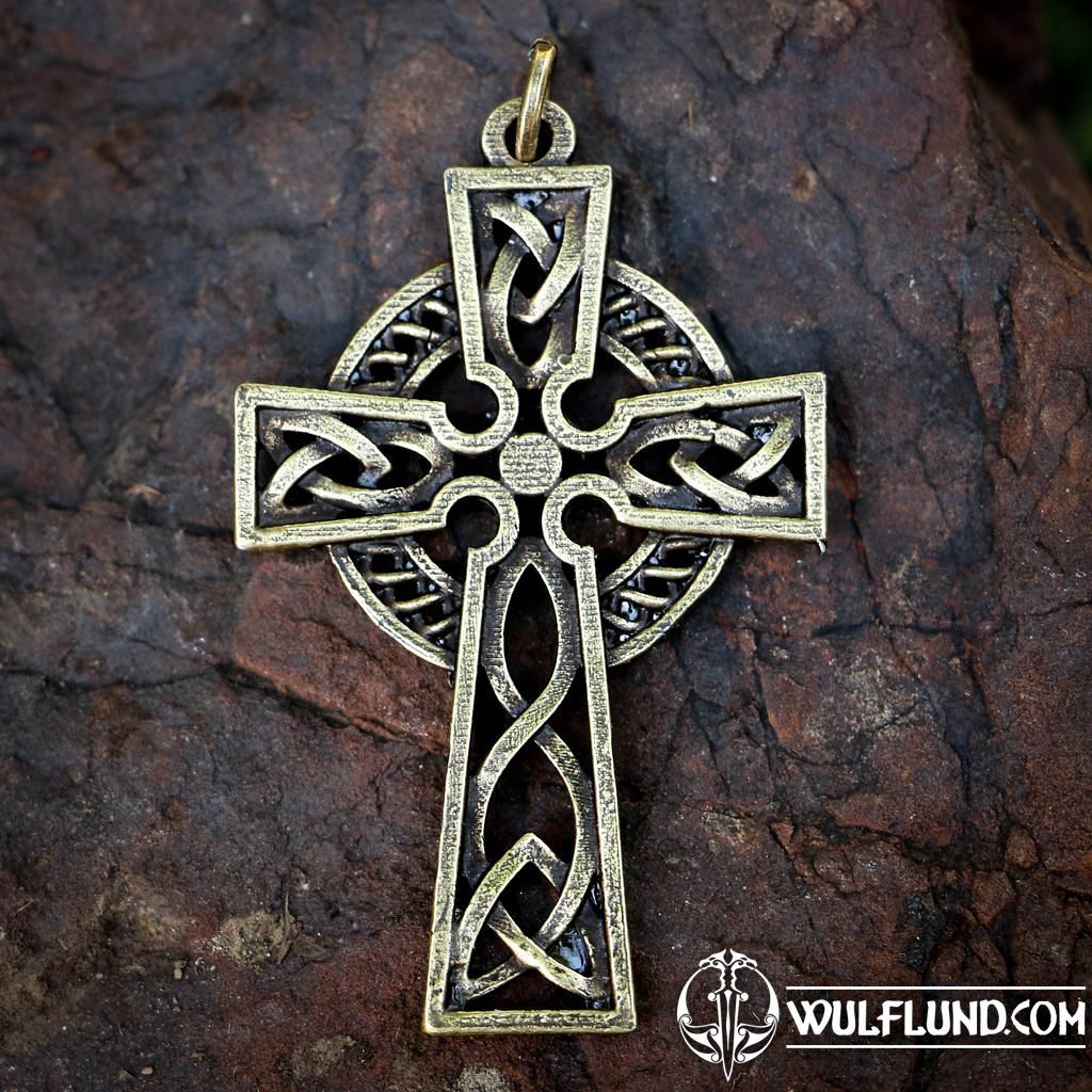 CELTIC CROSS AMULET, zinc alloy ant.brass celtic pendants amulets and  talismans, Jewellery - wulflund.com