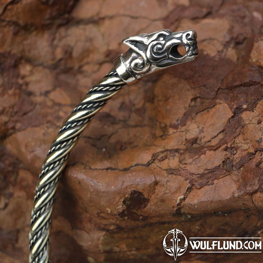 Taille Onhandig bout FENRIR Wolf Arm Ring brass Viking, Slavic, Celtic bracelets - Bronze and  Brass bronze and brass replicas - jewellery, Jewellery - wulflund.com
