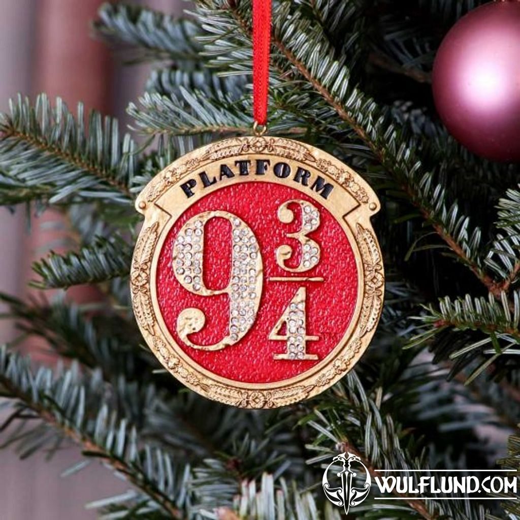 Harry Potter Platform 9 3/4 Holiday Ornament with 9 3/4 Necklace
