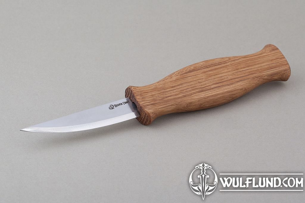 WHITTLING SLOYD KNIFE with oak handle C4 forged carving chisels Bushcraft,  Living History, Crafts 
