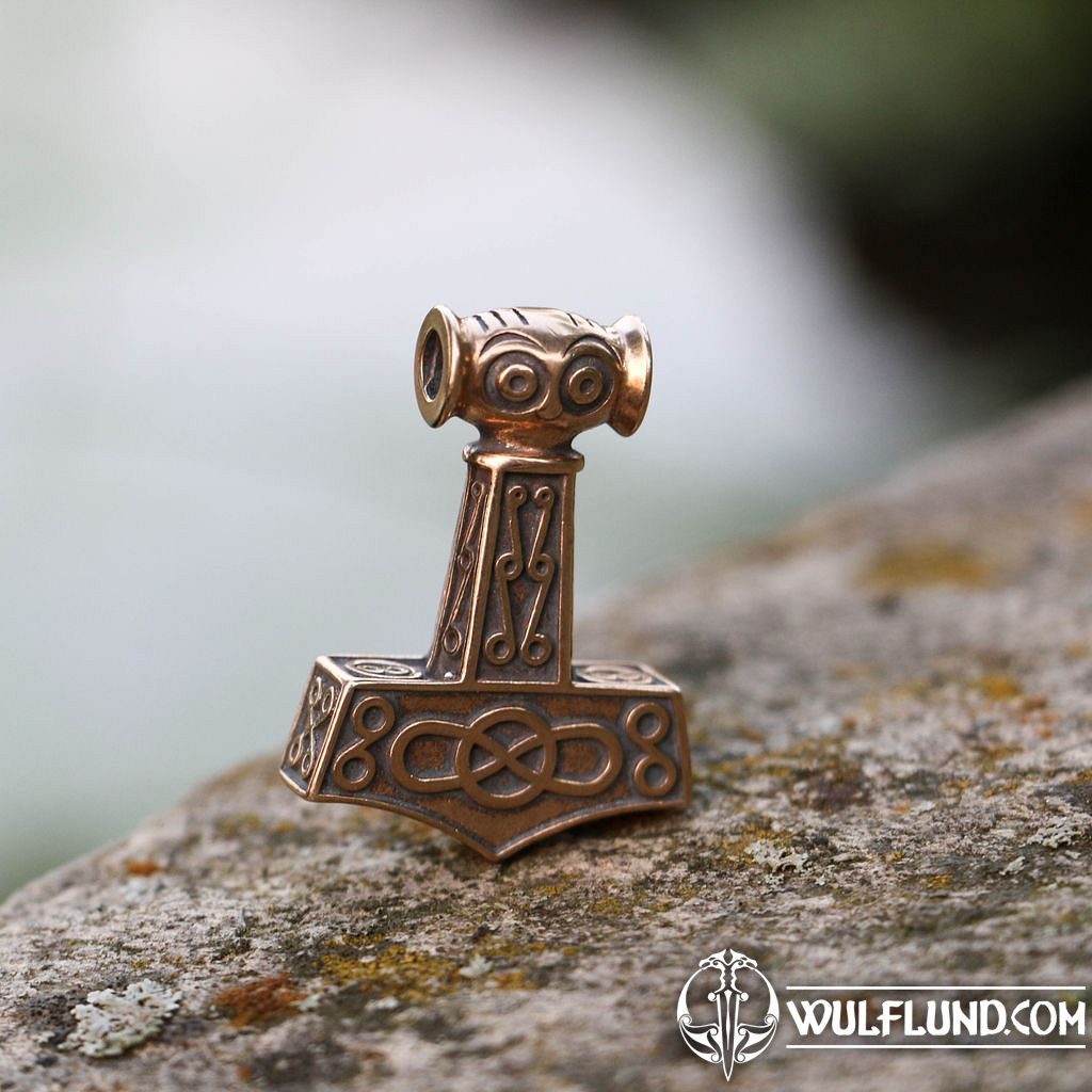 THOR HAMMER - pendant, bronze pendants, bronze and brass replicas - Jewellery - wulflund.com