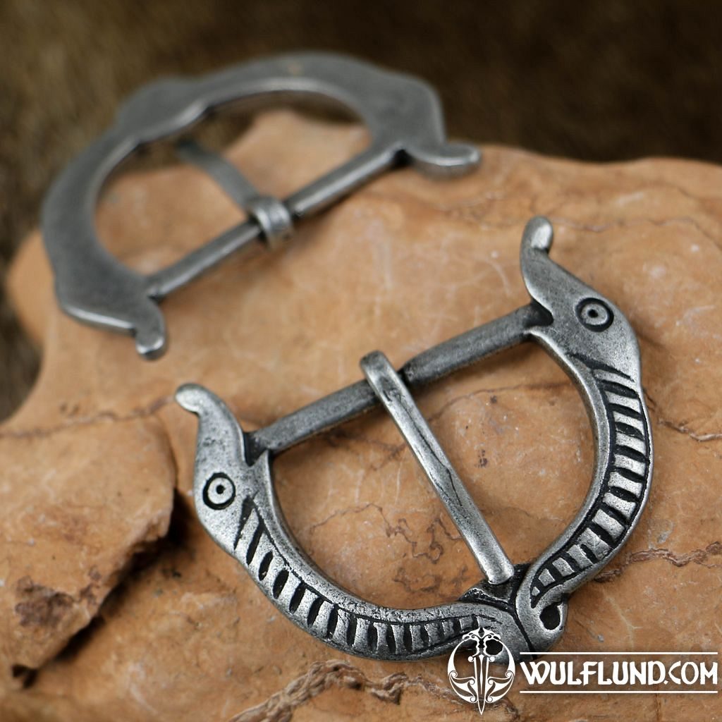 Boucle de ceinture VIKING zinc Drakkaria Boucles de ceinture et rivets  décoratifs Cuir : produits et outils Nous faisons revivre l'histoire !