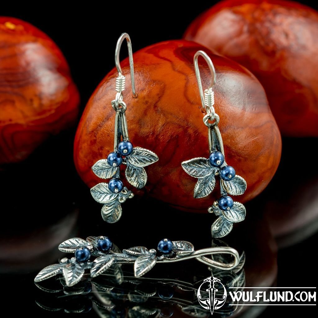 Blueberries, jewellery set, silver silver jewellery sets silver jewels,  Jewellery - wulflund.com