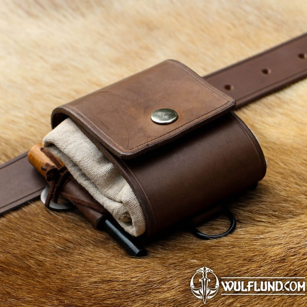Handmade Bushcraft Leather Belt Bags