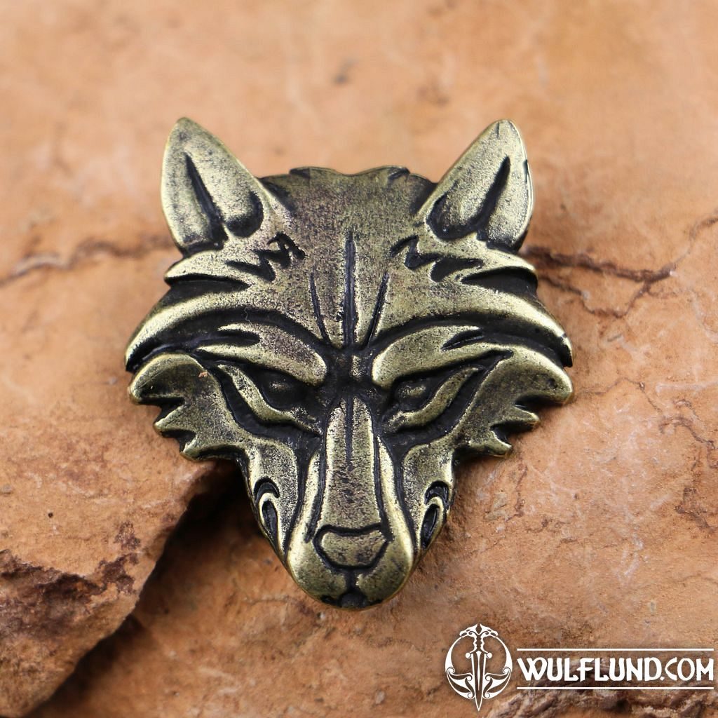VUK, Wolf Head Pendant, Zinc, ant. brass viking pendants amulets and  talismans, Jewellery - wulflund.com