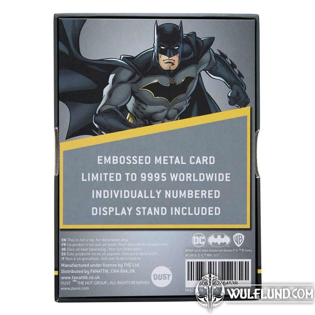 DC Comics Collectible Plaque Batman Limited Edition Batman Licensed Merch -  films, games 